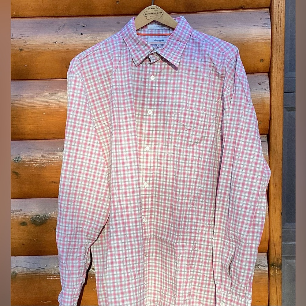 Sharp Dressed Man Preppy Navy Pink Button Down Sh… - image 6